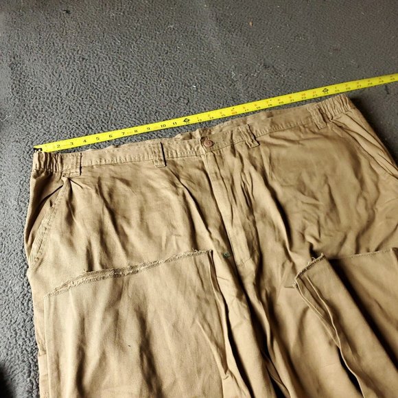 Boulder Creek Trading Pants Big Tall Mens Size 54 38L Tan Cotton Chino Khaki - Picture 4 of 7